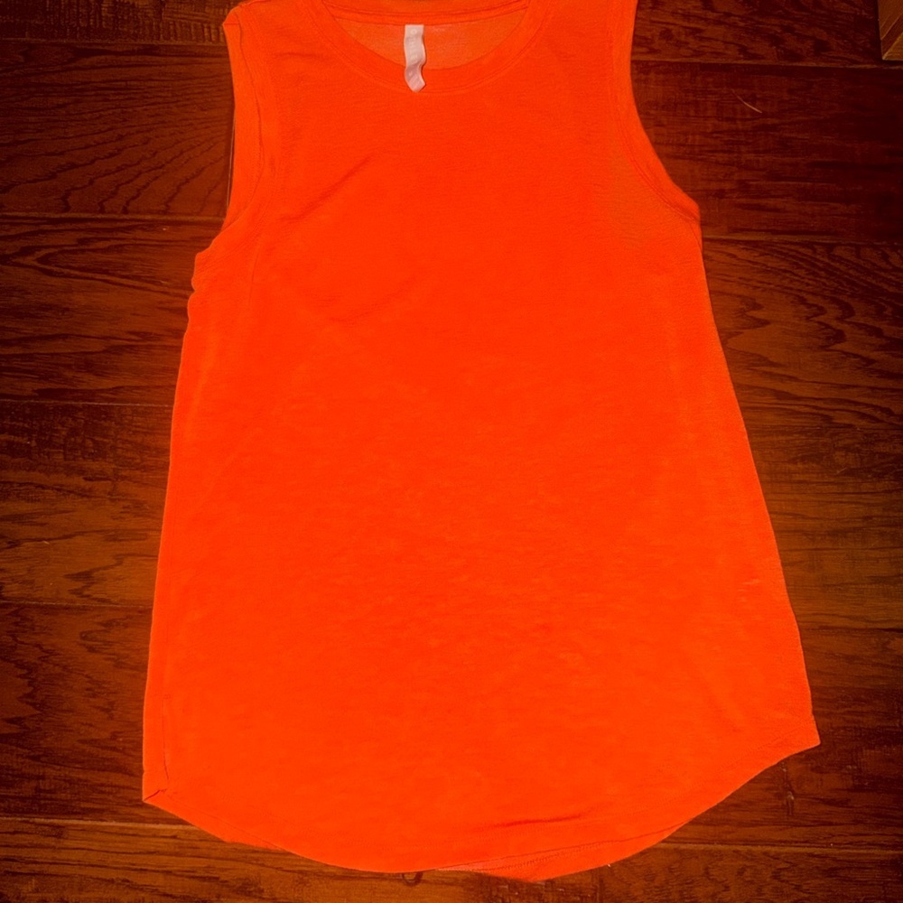 Athleta Orange Sleeveless Tank Top​ - Picture 2 of 4